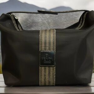 FENDI Pequin Vanity Handbag